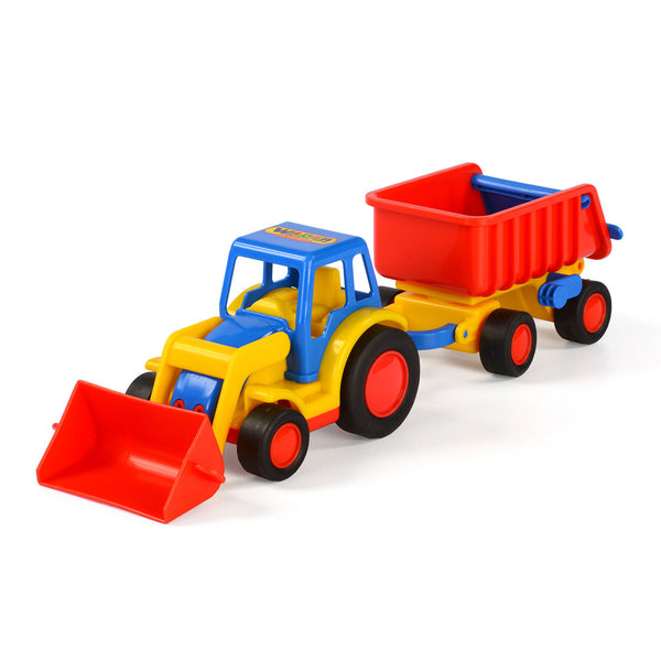 Polesie Basics Tractor met Shovel en Trailer - ToyRunner