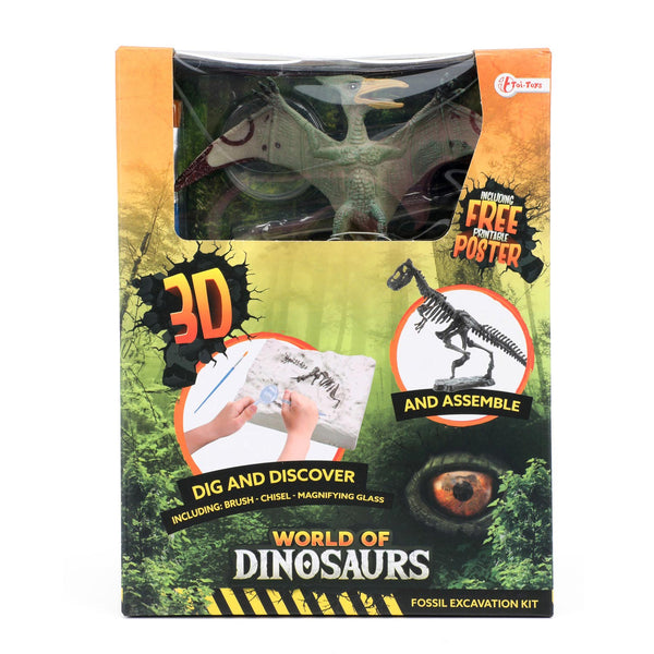 World of Dinosaurs Uitgraafset 'dino fossiel' - ToyRunner