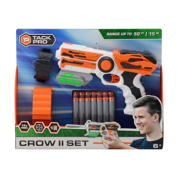 Tack Pro® Crow II Set met 14 darts en accesoires, 23cm - ToyRunner