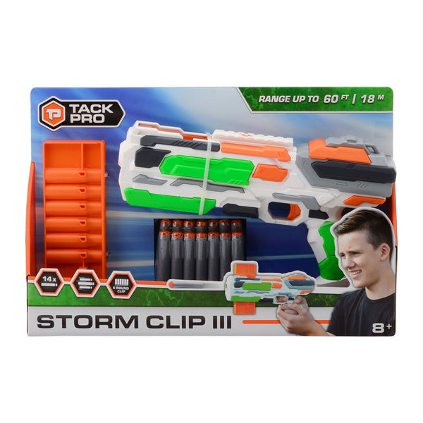 Tack Pro® Storm Clip III met 14 darts - ToyRunner