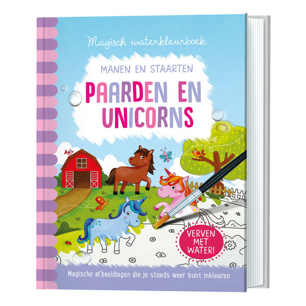 Magisch waterkleurboek - Paarden en Unicorns - ToyRunner