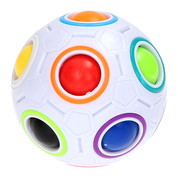 behendigheidsspel Magic Ball junior 6,5 cm wit - ToyRunner