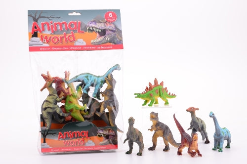 6 dinosaurussen in zak 26778 - ToyRunner