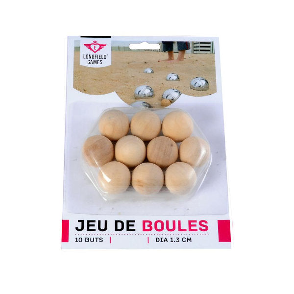 10 houten jeu de boules ballen 30 mm - ToyRunner