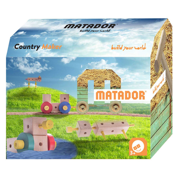 Matador Maker Country Constructieset Hout, 38dlg. - ToyRunner