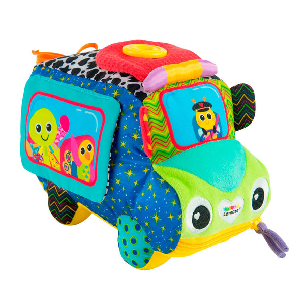 knuffel bus interactief junior 25 x 16 x 17 cm pluche - ToyRunner