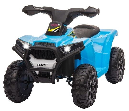 mini quad Runty 6 V 68 x 45 cm blauw 5-delig - ToyRunner