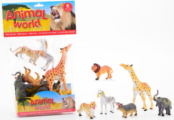 speelset wilde dieren 6-delig multicolor - ToyRunner