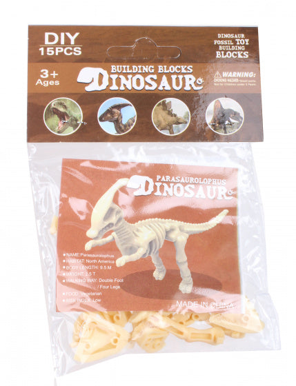 3D-puzzel Parasaurolophus 9 x 7 cm beige - ToyRunner
