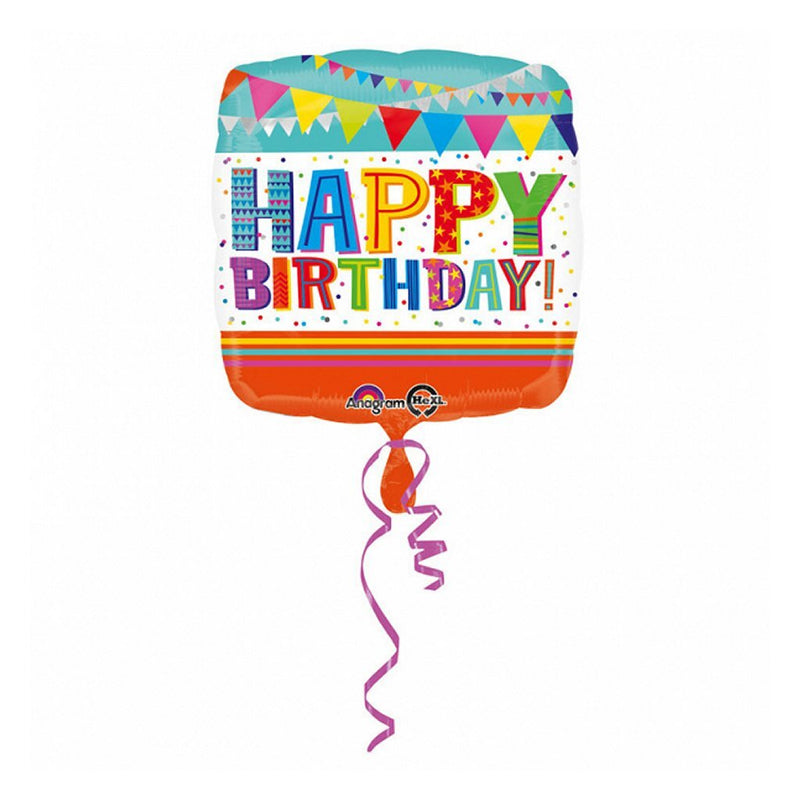 Anagram Folie Ballon Happy Birthday 43x43 cm - ToyRunner
