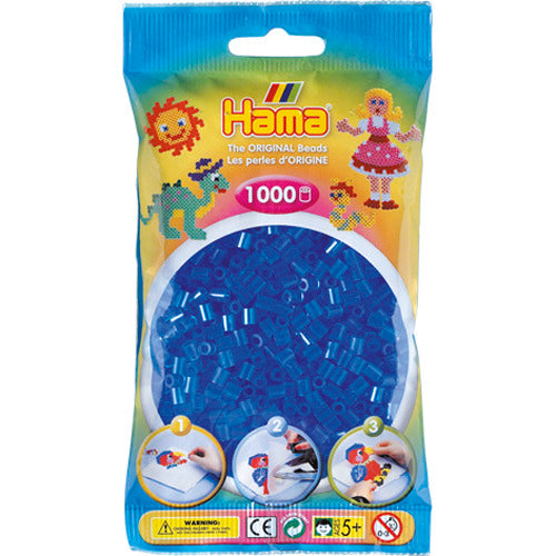 Hama Strijkkralen 1000 Stuks Blauw Doorzichtig - ToyRunner