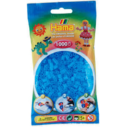 Hama Strijkkralen 1000 Blauw Transparant - ToyRunner