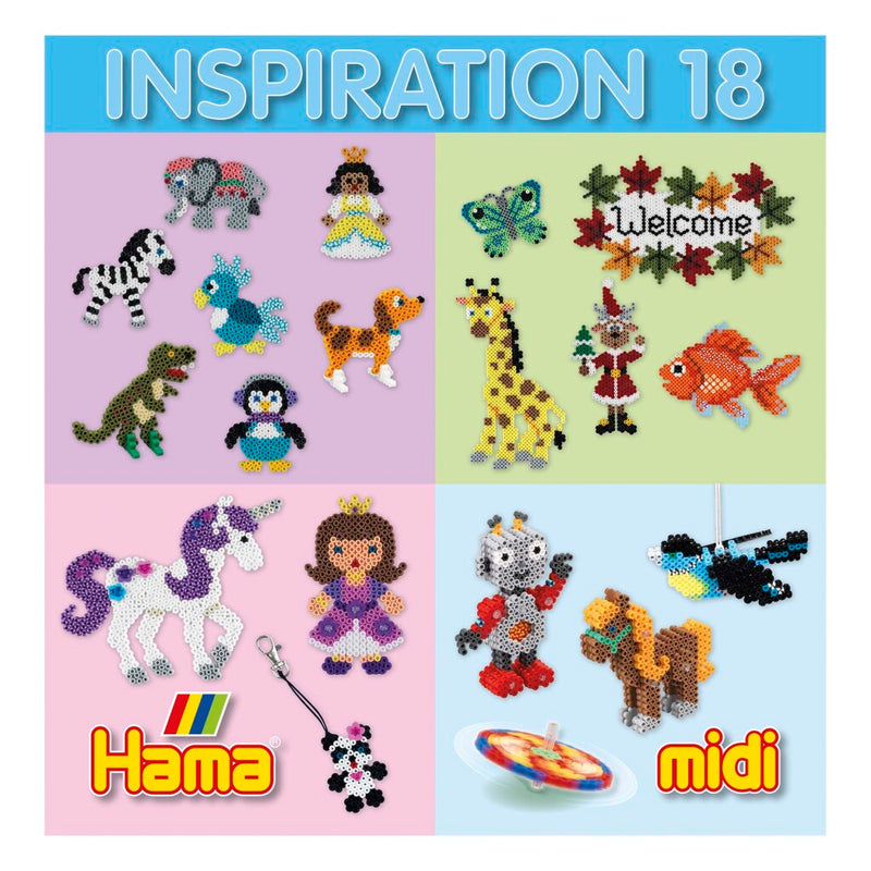 Hama Midi Strijkkralen Inspiratie-Boekje Nummer 18 - ToyRunner