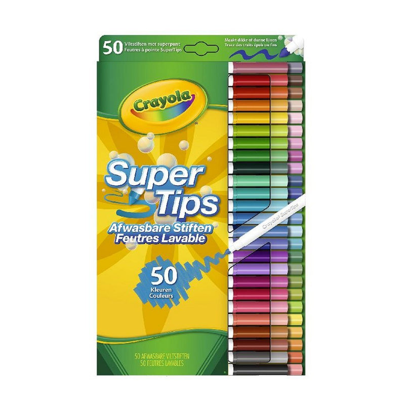 Crayola 50 Viltstiften met superpunt - ToyRunner