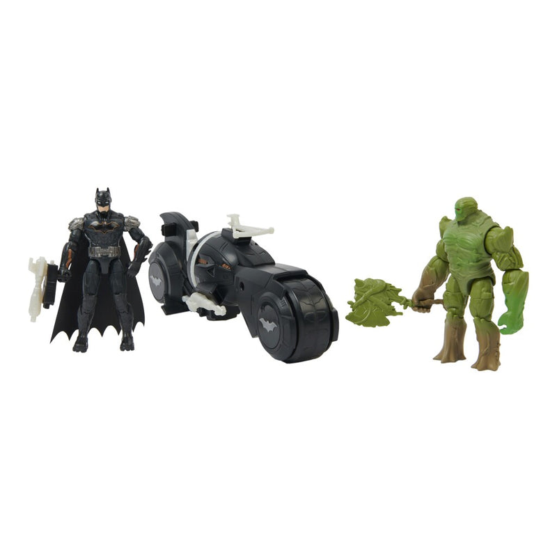 Batman Batcycle Versuslook And Swamp Thing 10 cm