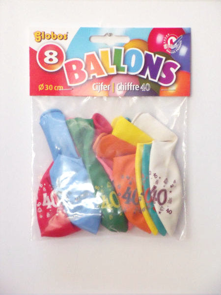 8 cijferballonnen nr. 40 2175 - ToyRunner