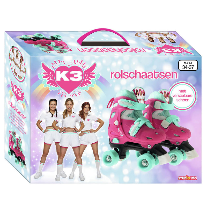rolschaatsen K3 Dromen meisjes roze/mintgroen mt 34-37 - ToyRunner