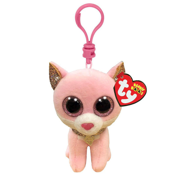 Ty Beanie Boo's Clip Fiona Pink Cat, 7cm - ToyRunner