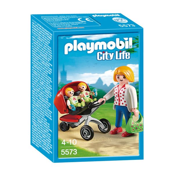 Tweeling kinderwagen Playmobil - 5573 - Speelfiguur Playmobil City Life - ToyRunner