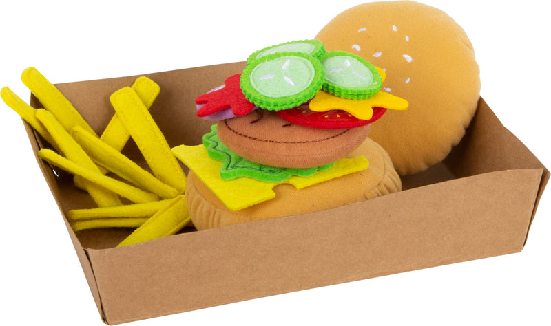 Stoffen hamburger met frietjes - ToyRunner