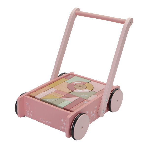 Little dutch blokkenkar roze LD7020 - ToyRunner