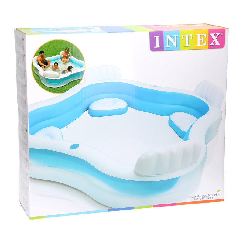 Intex Family Lounge Pool - 229x229x66cm - ToyRunner