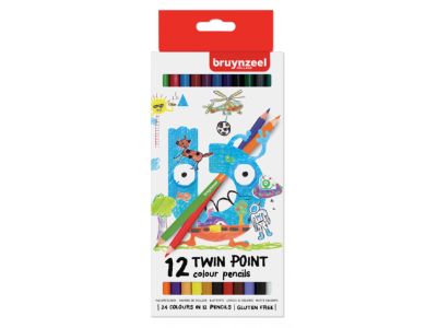 Bruynzeel 12 twin point col.pencils 6011 - ToyRunner