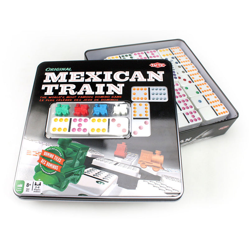 Domino spel Mexican Train in Tin Box - ToyRunner
