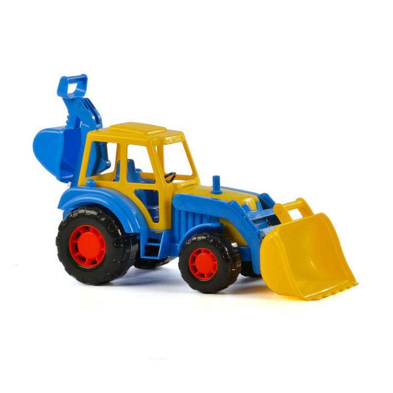 Polesie Tractor met Voorlader Blauw - ToyRunner