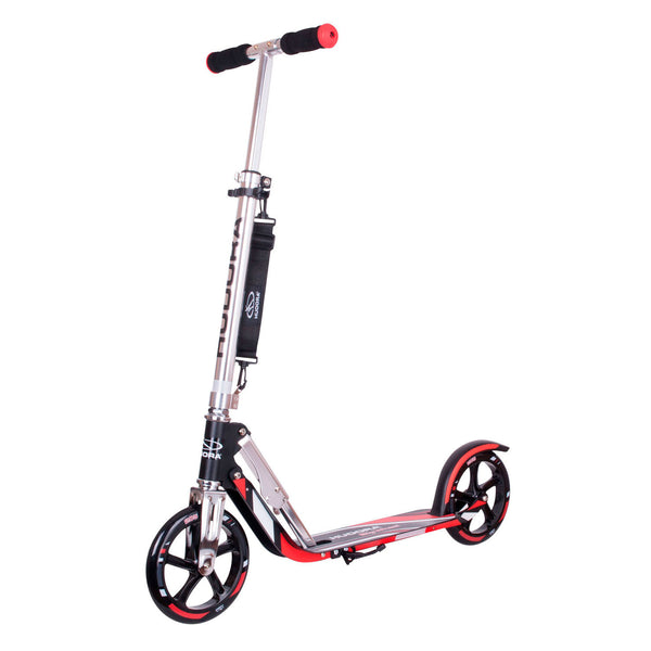 Hudora Scooter Big Wheel Step RX205 - Zwart/Rood - ToyRunner