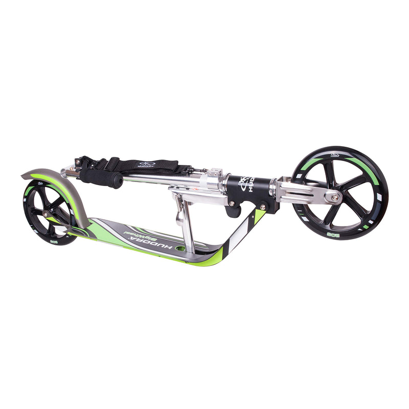 Hudora Scooter Big Wheel Step RX205 - Grijs/Groen - ToyRunner