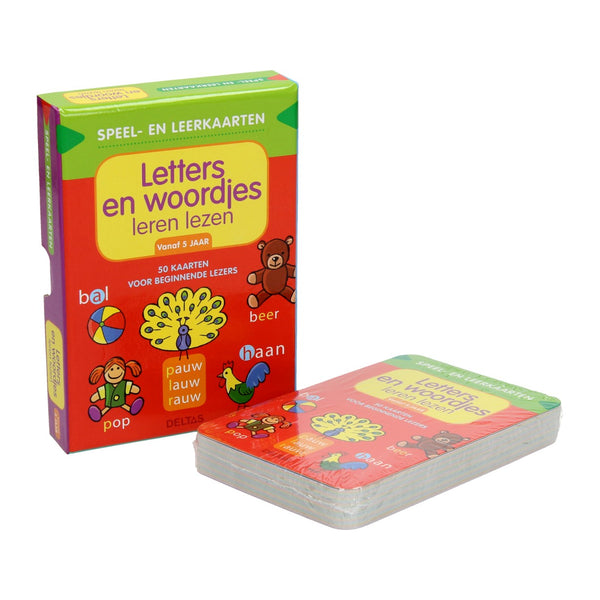 Speel- en Leerkaarten - Letters en Woordjes Leren Lezen (5+) - ToyRunner