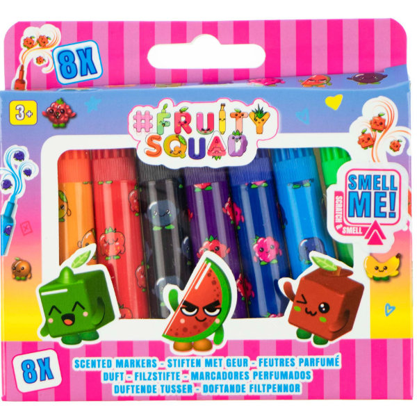 Mini stiftjes met geur Fruity Squad: 8-pack (FS60350) - ToyRunner
