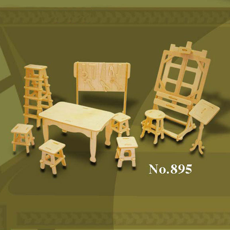 Bouwpakket hout kunst atelier 1:12 895 - ToyRunner