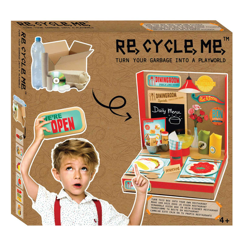 Speelwereld Re-Cycle-Me - restaurant - Knutselset Plakken Re-Cycle-Me - ToyRunner