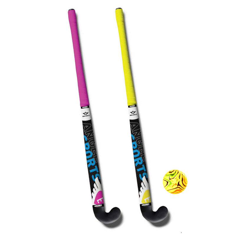 Hockeyset Roze en Geel 33'' - ToyRunner