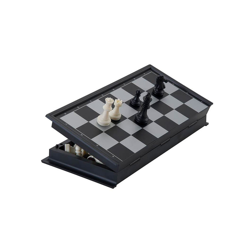 Reis-schaakspel magnetisch 24 x 24 cm zwart/wit - ToyRunner
