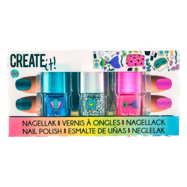 Create It! Nagellak Glitter, 3st. - ToyRunner