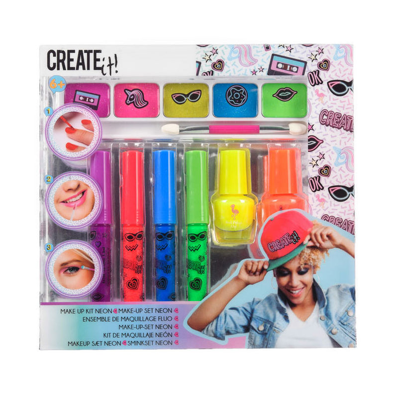 Create It! Make-up Set, 7dlg - Neon & Glitter - ToyRunner