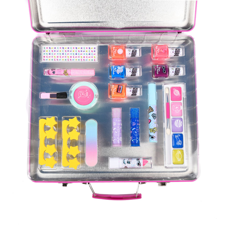 make-up set meisjes 30 x 27 cm textiel roze 17-delig - ToyRunner