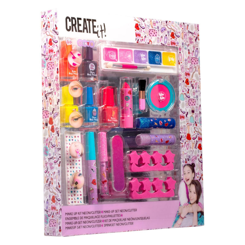 Create it! Beauty Make-Up Box Neon/Glitters