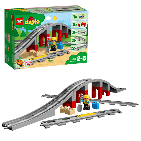 LEGO DUPLO 10872 Treinbrug en Rails - ToyRunner