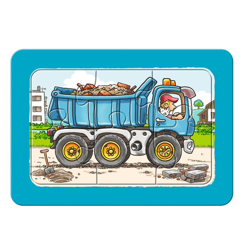 Graafmachine, tractor en kiepauto, 3x6st. - ToyRunner
