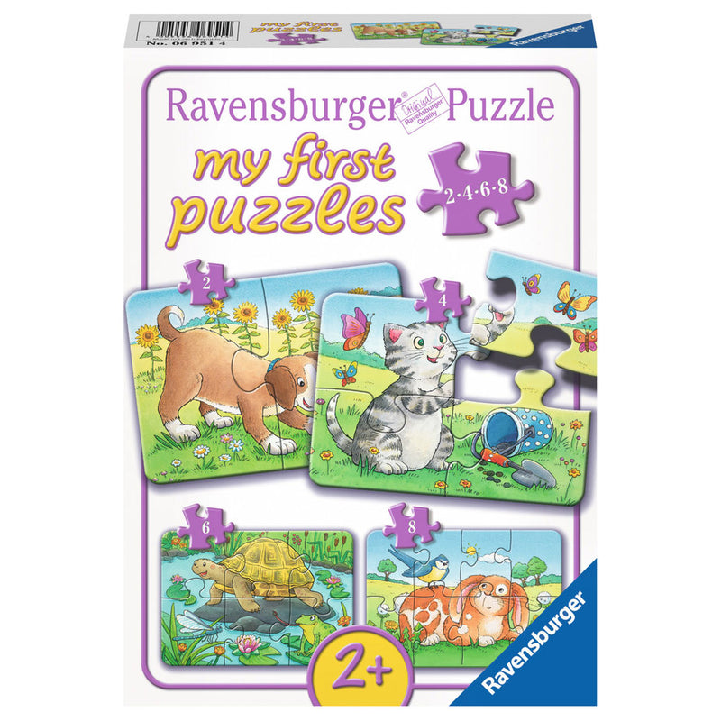 Puzzel My First Huisdieren 4 in 1 - 2/4/6/8 stukjes - Legpuzzel Ravensburger - ToyRunner