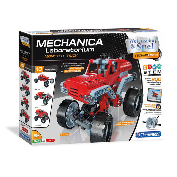 Clementoni Wetenschap & Spel Mechanica - Monster Trucks - ToyRunner