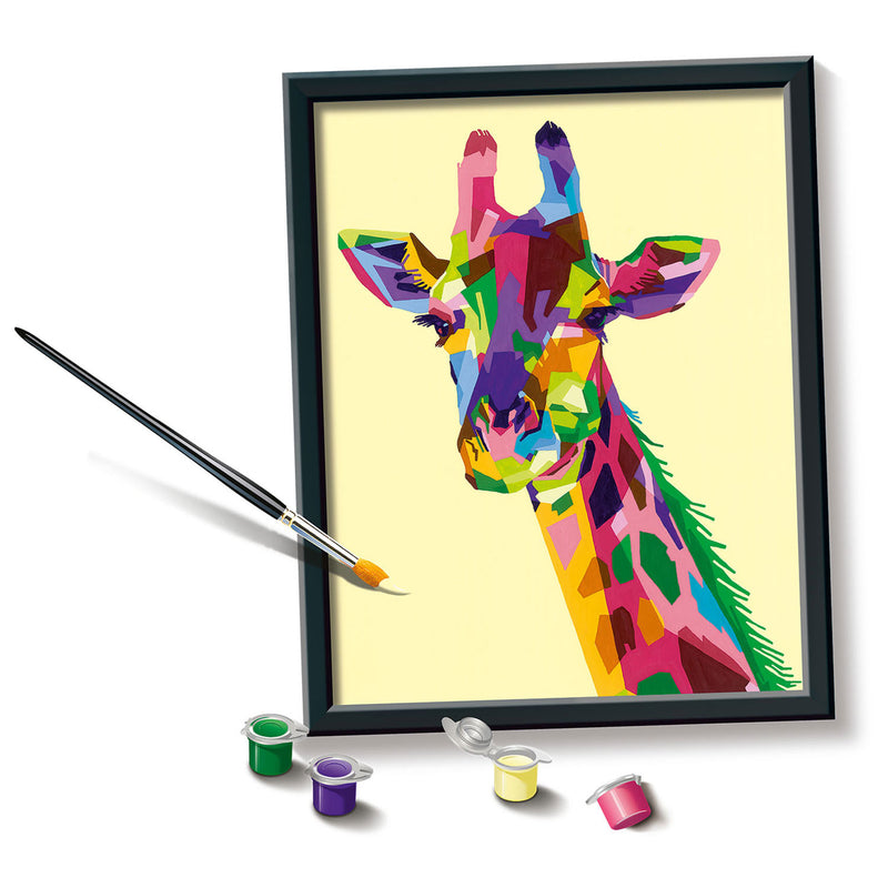 Bonte giraffe Schilderen op nummer (289264) - ToyRunner