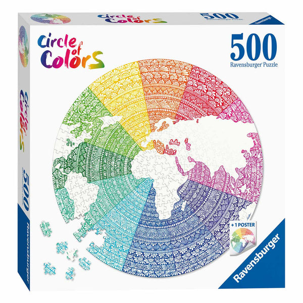 Circle of Colors Puzzels - Mandala, 500st. - ToyRunner