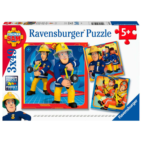 Puzzel Brandweerman Sam onze held - 3x49 stukjes - Legpuzzel Ravensburger - ToyRunner
