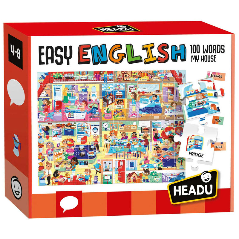 Headu Easy English 100 Words My House, 108st. (EN) - ToyRunner