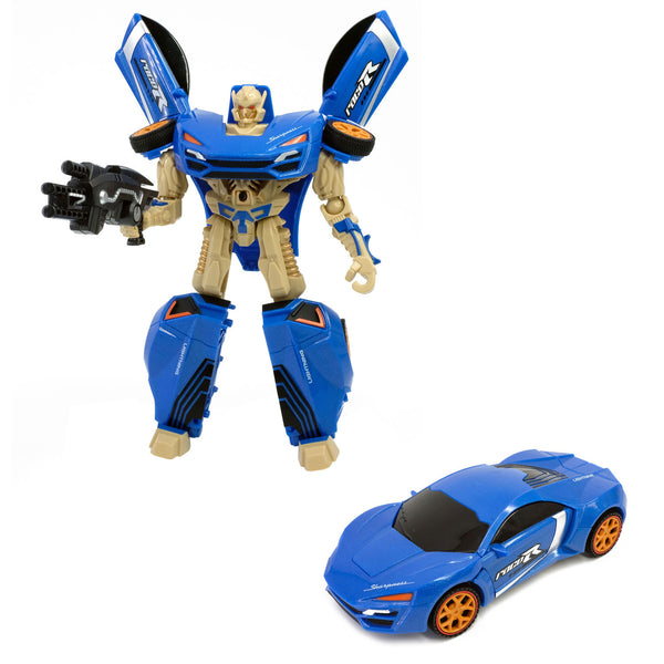 Roboforces Veranderrobot - Raceauto Blauw - ToyRunner
